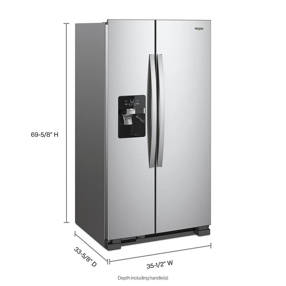36-inch Wide Side-by-Side Refrigerator - 25 cu. ft. view 23