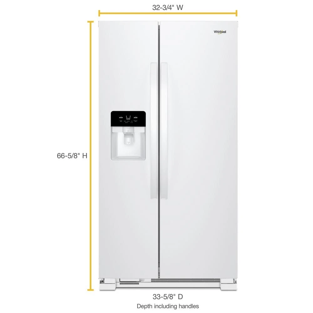 33-inch Wide Side-by-Side Refrigerator - 21 cu. ft. view 6