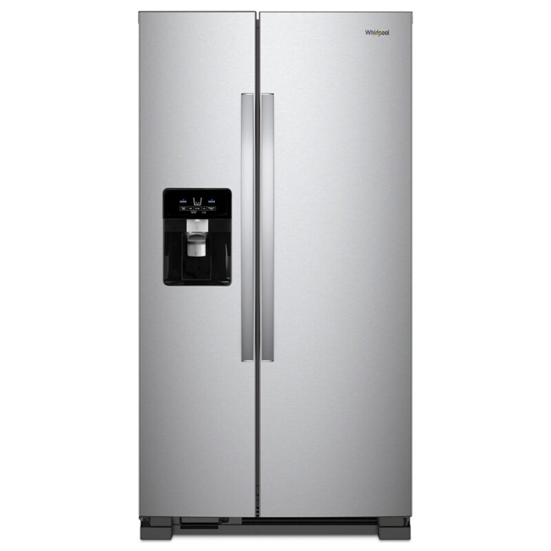 Whirlpool 36-inch Wide Side-by-Side Refrigerator - 25 cu. ft. Monochromatic Stainless Steel WRS335SDHM Picture 1