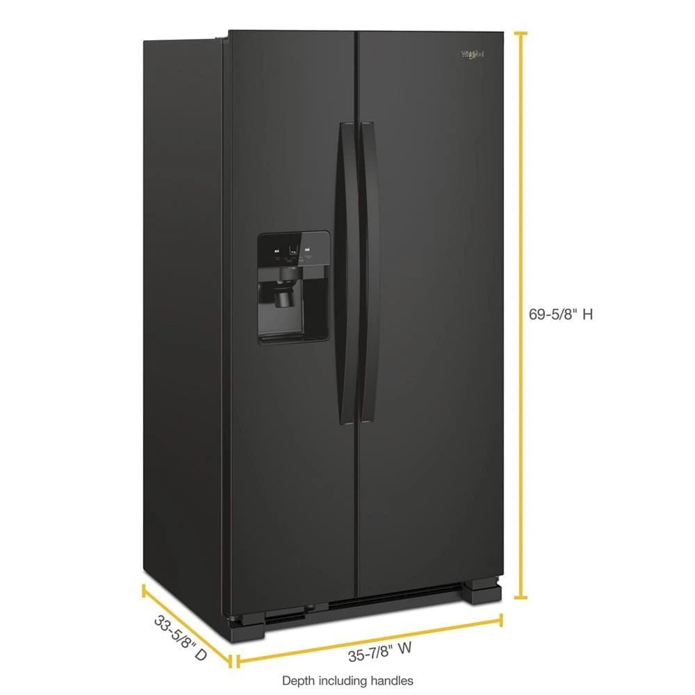 36-inch Wide Side-by-Side Refrigerator - 25 cu. ft. view 24