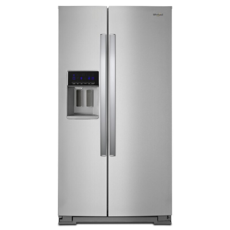 Whirlpool 36-inch Wide Side-by-Side Refrigerator - 28 cu. ft. Fingerprint Resistant Stainless Steel WRS588FIHZ Picture 1