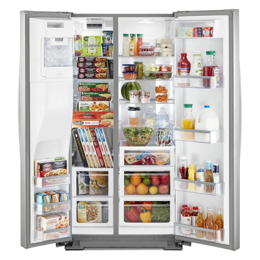 36-inch Wide Side-by-Side Counter Depth Refrigerator - 23 cu. ft. WRS973CIHZ, product image 4 of 6