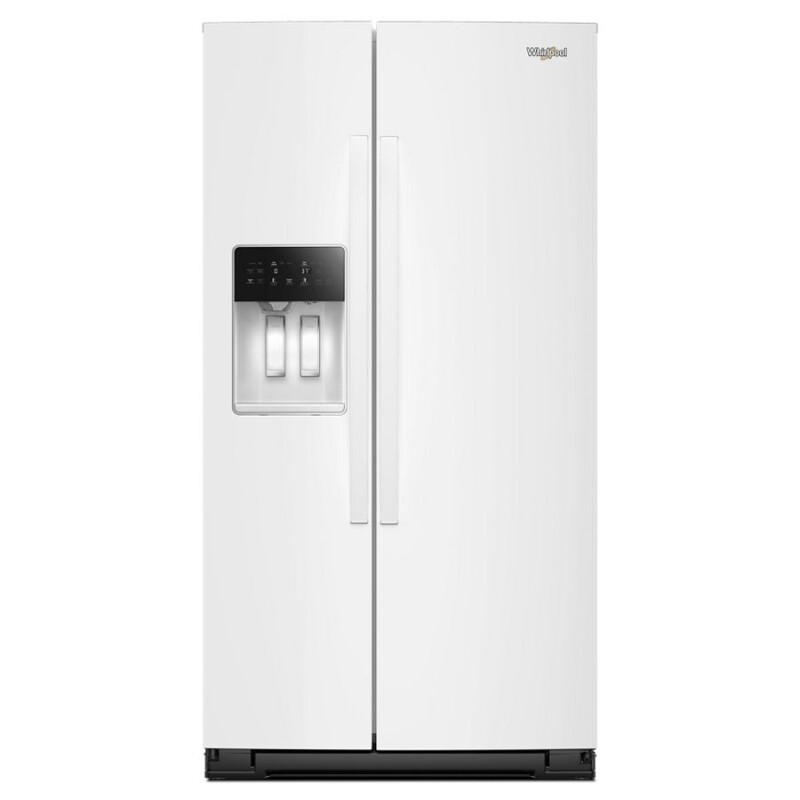 Whirlpool 69-Inch Side-by-Side Refrigerator with an External Ice and Water Dispenser White WRSC5536RW Picture 1