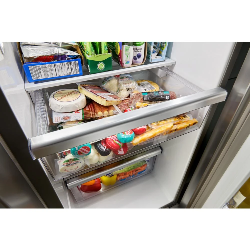 36-inch Standard Depth Side-by-Side Refrigerator with Prep & Store Bins view 9