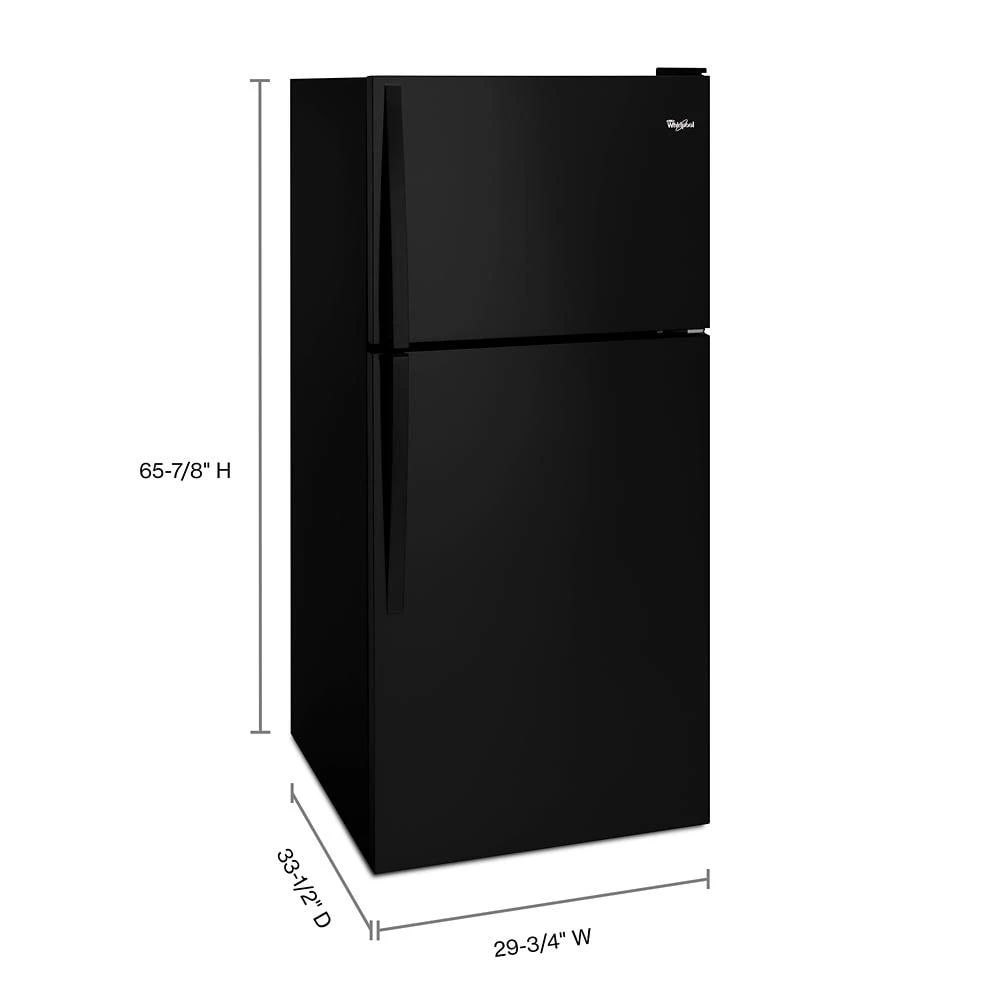 30" Wide Top-Freezer Refrigerator WRT148FZDB, product image 2 of 2