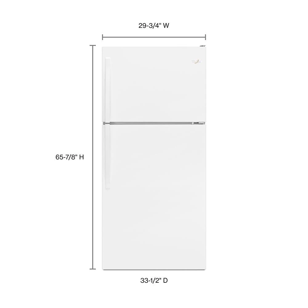 30" Wide Top-Freezer Refrigerator view 2