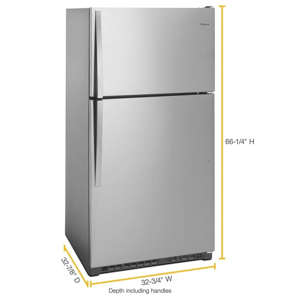 33-inch Wide Top Freezer Refrigerator - 20 cu. ft. view 2