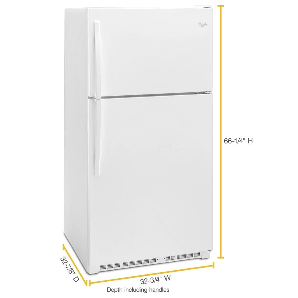 33-inch Wide Top Freezer Refrigerator - 20 cu. ft. view 7
