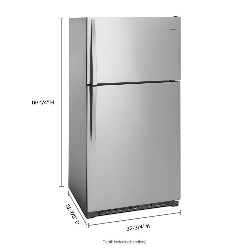 33-inch Wide Top Freezer Refrigerator - 20 cu. ft. view 11