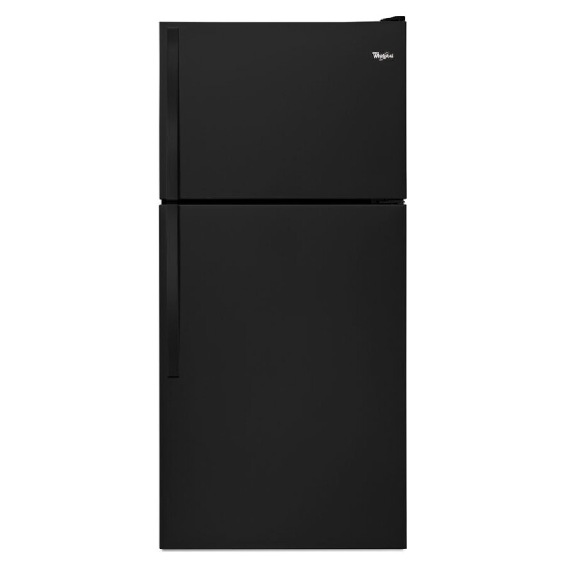 Whirlpool 30-inch Wide Top Freezer Refrigerator - 18 cu. ft. Black WRT318FZDB Picture 1