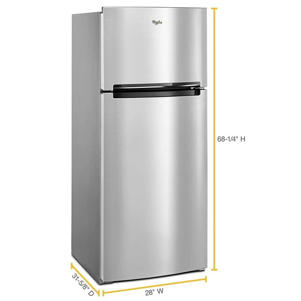 28-inch Wide Refrigerator Compatible With The EZ Connect Icemaker Kit – 18 Cu. Ft. WRT518SZFG