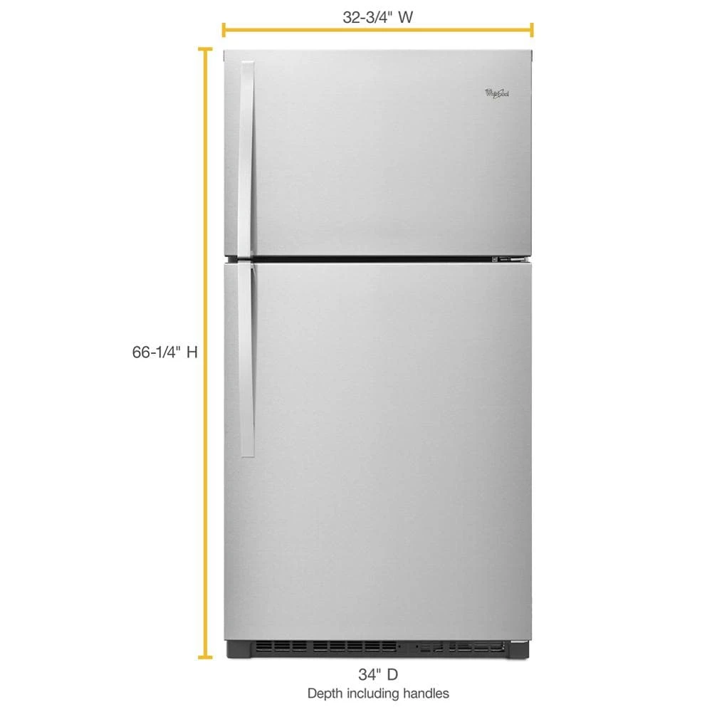 33-inch Wide Top Freezer Refrigerator - 21 cu. ft. view 8
