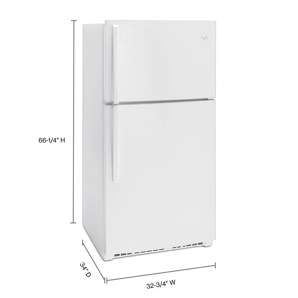 33-inch Wide Top Freezer Refrigerator - 21 cu. ft. view 5