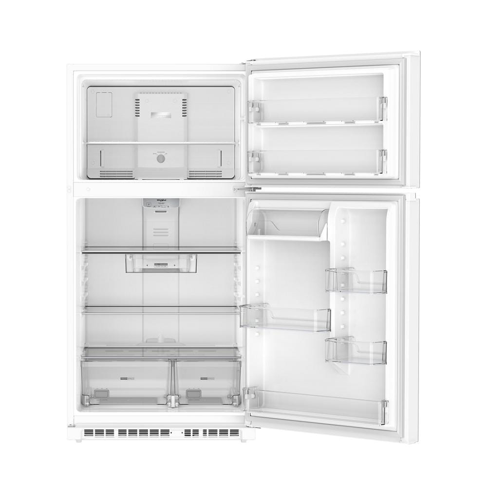 Whirlpool® 32.8-inch Wide Top Freezer Refrigerator with Total Coverage Cooling- 21.3 Cu. Ft. WRTX3021TW