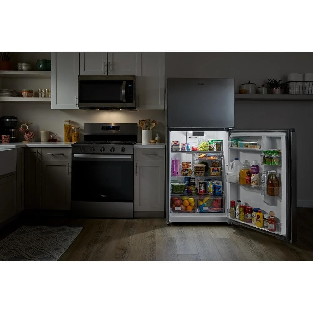 30-inch Wide Top Freezer Refrigerator with Total Coverage Cooling- 19 Cu. Ft. WRTX3119SB
