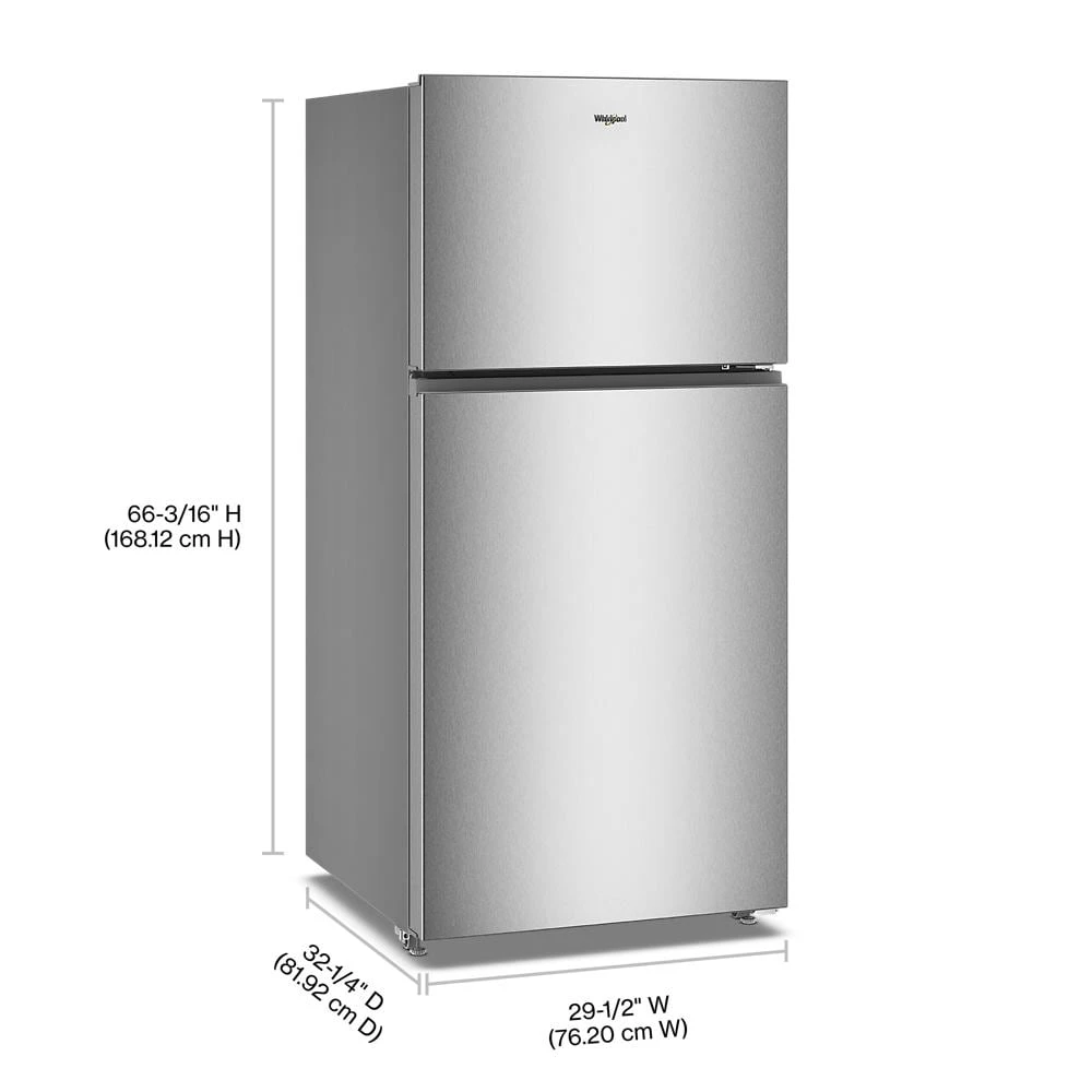 30-inch Wide Top Freezer Refrigerator with Total Coverage Cooling- 19 Cu. Ft. WRTX5519SZ
