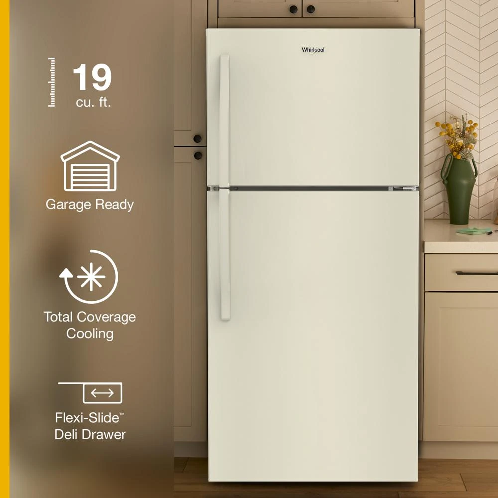 30-inch Wide Top Freezer Refrigerator with Total Coverage Cooling- 19 Cu. Ft. WRTX7419ST