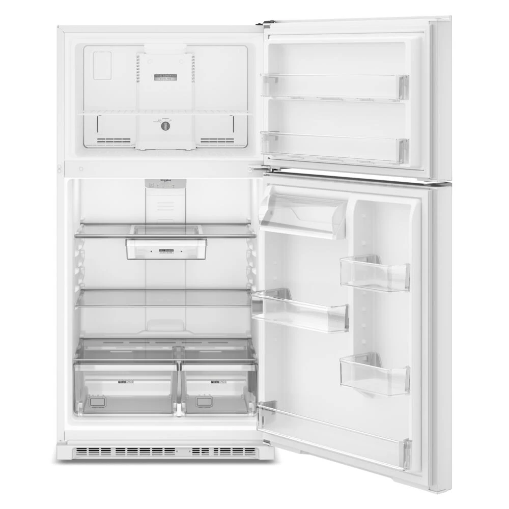 Whirlpool® 32.8-inch Wide Top Freezer Refrigerator with Total Coverage Cooling- 21.3 Cu. Ft. WRTX7421TW