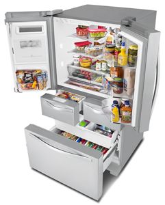 26 cu. ft. Double Drawer Refrigerator with Dual Icemakers WRV986FDEM