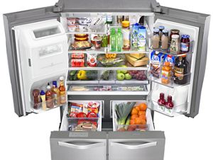 26 cu. ft. Double Drawer Refrigerator with Dual Icemakers WRV986FDEM