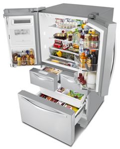 26 cu. ft. Double Drawer Refrigerator with Dual Icemakers WRV986FDEM