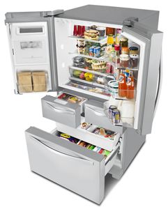 26 cu. ft. Double Drawer Refrigerator with Dual Icemakers WRV986FDEM