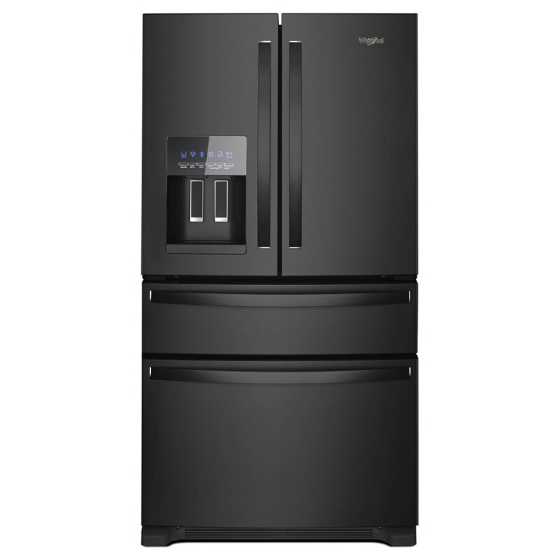 Whirlpool 36-Inch Wide French Door Refrigerator - 25 cu. ft. Black WRX735SDHB Picture 1