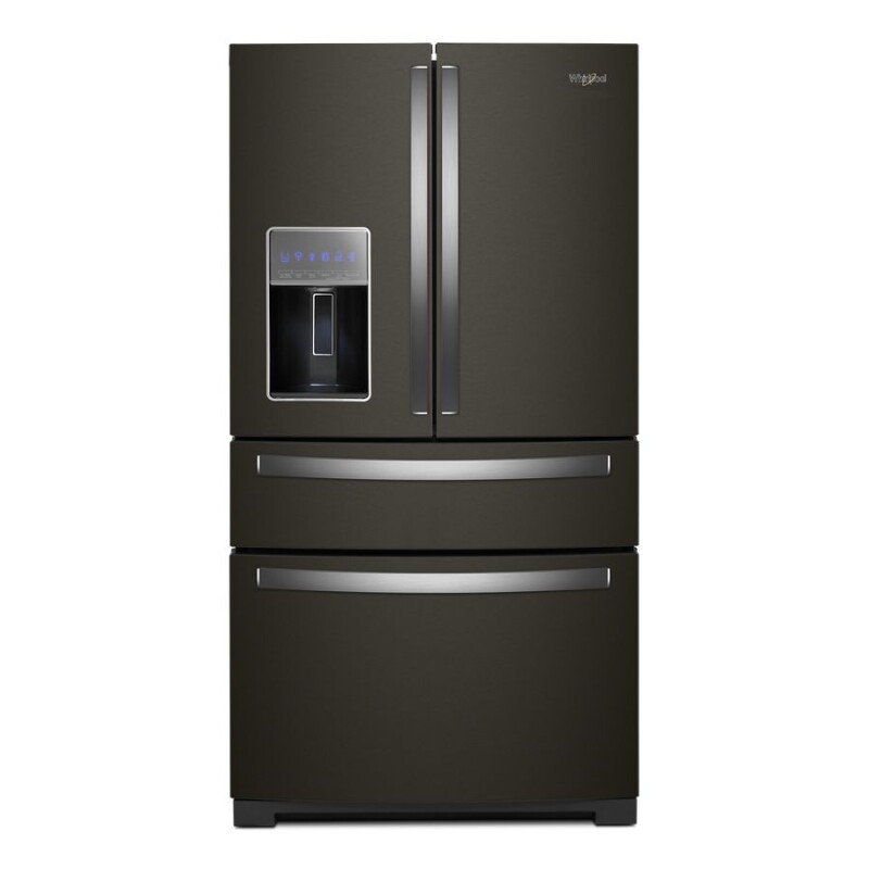 Whirlpool 36-inch Wide 4-Door Refrigerator with Exterior Drawer - 26 cu. ft. Print Resist Black Stainless WRX986SIHV Picture 1