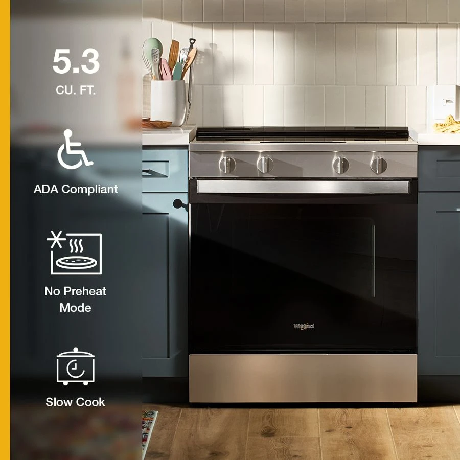30-inch Electric Range with No Preheat and Slow Cook Modes view 16