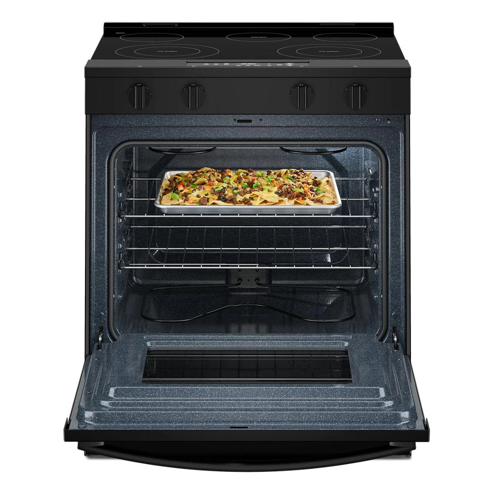 30-inch Electric Range with No Preheat Mode and Slow Cook WSES3330TB