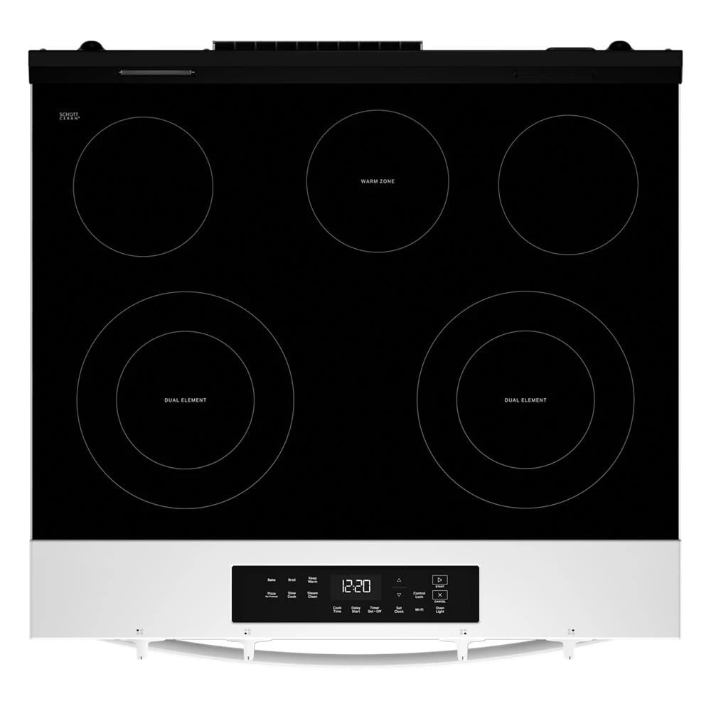 30-inch Electric Range with No Preheat Mode and Slow Cook WSES3330TW