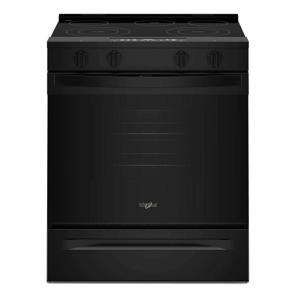 30-inch Electric Smart Range with Air Cooking Technology and Steam Clean WSES4530TB