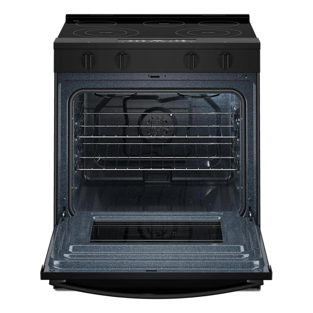 30-inch Electric Smart Range with Air Cooking Technology and Steam Clean WSES4530TB