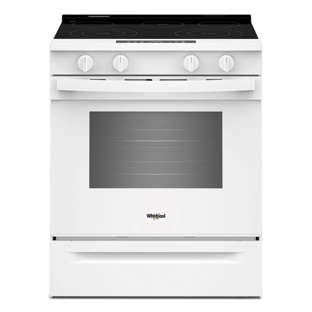 30-inch Electric Smart Range with Air Cooking Technology and Steam Clean WSES4530TW