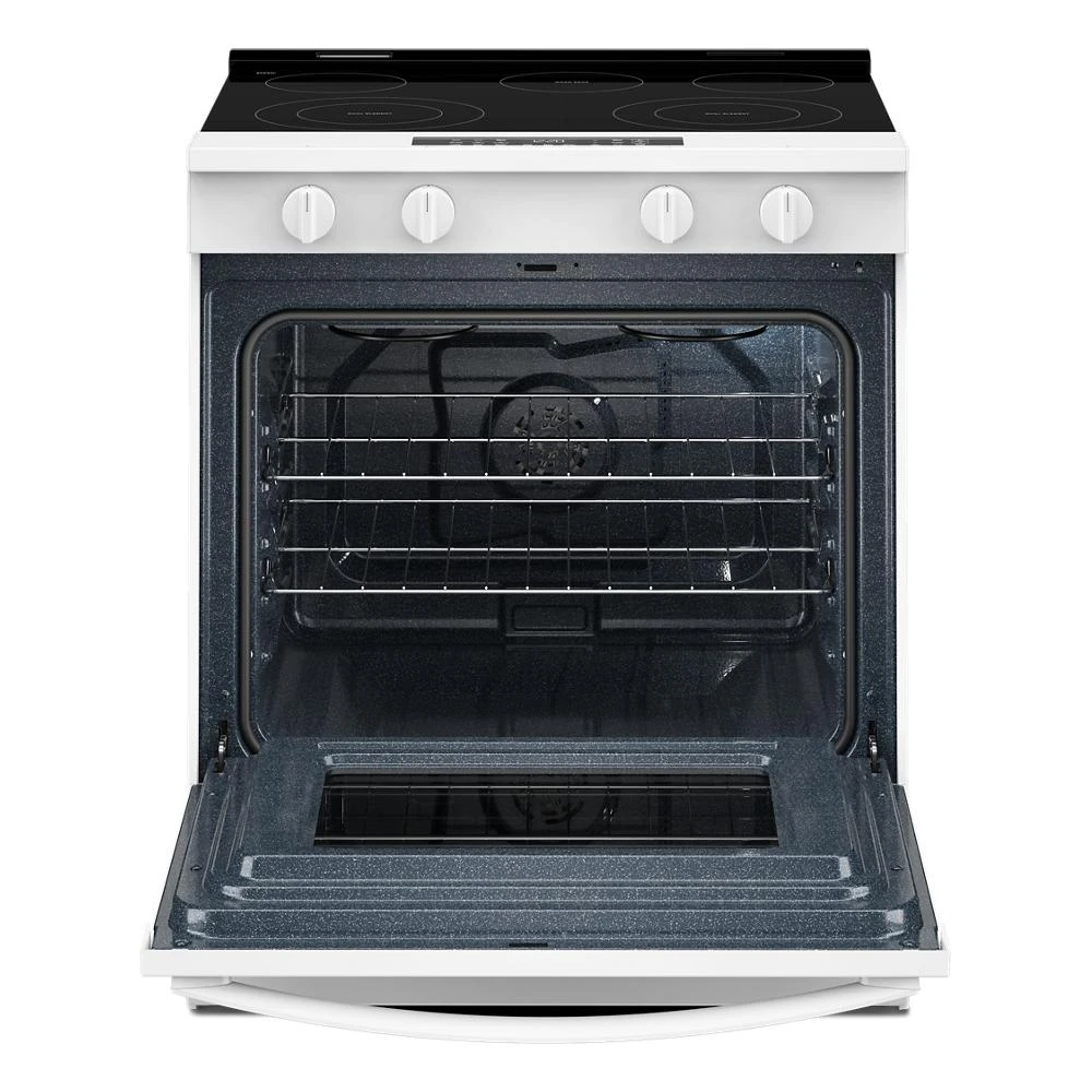 30-inch Electric Smart Range with Air Cooking Technology and Steam Clean WSES4530TW