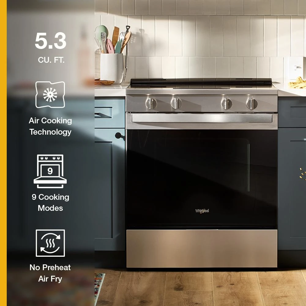 30" Electric Slide-In Range with Air Fry view 2