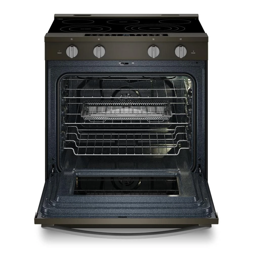 30-inch Smart Slide in Electric Range with Air Cooking Technology, No Preheat Air Fry, WipeClean™ Coating, Steam/Self Clean and High Speed Preheat WSES7530RV