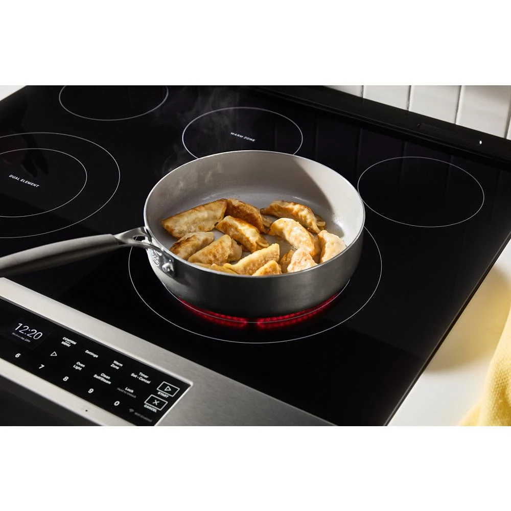 30-inch Smart Slide in Electric Range with Air Cooking Technology, No Preheat Air Fry, WipeClean™ Coating, Steam/Self Clean and High Speed Preheat view 6