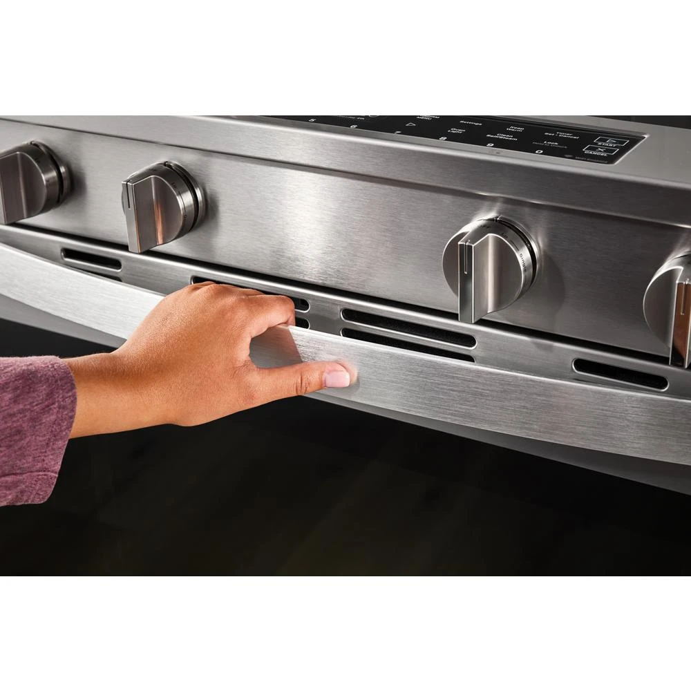 30-inch Smart Slide in Electric Range with Air Cooking Technology, No Preheat Air Fry, WipeClean™ Coating, Steam/Self Clean and High Speed Preheat view 16