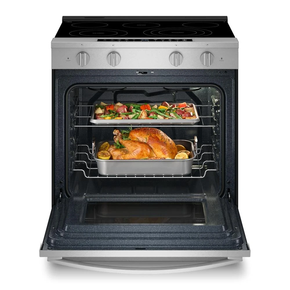 30-inch Smart Slide in Electric Range with Air Cooking Technology, No Preheat Air Fry, WipeClean™ Coating, Steam/Self Clean and High Speed Preheat view 27