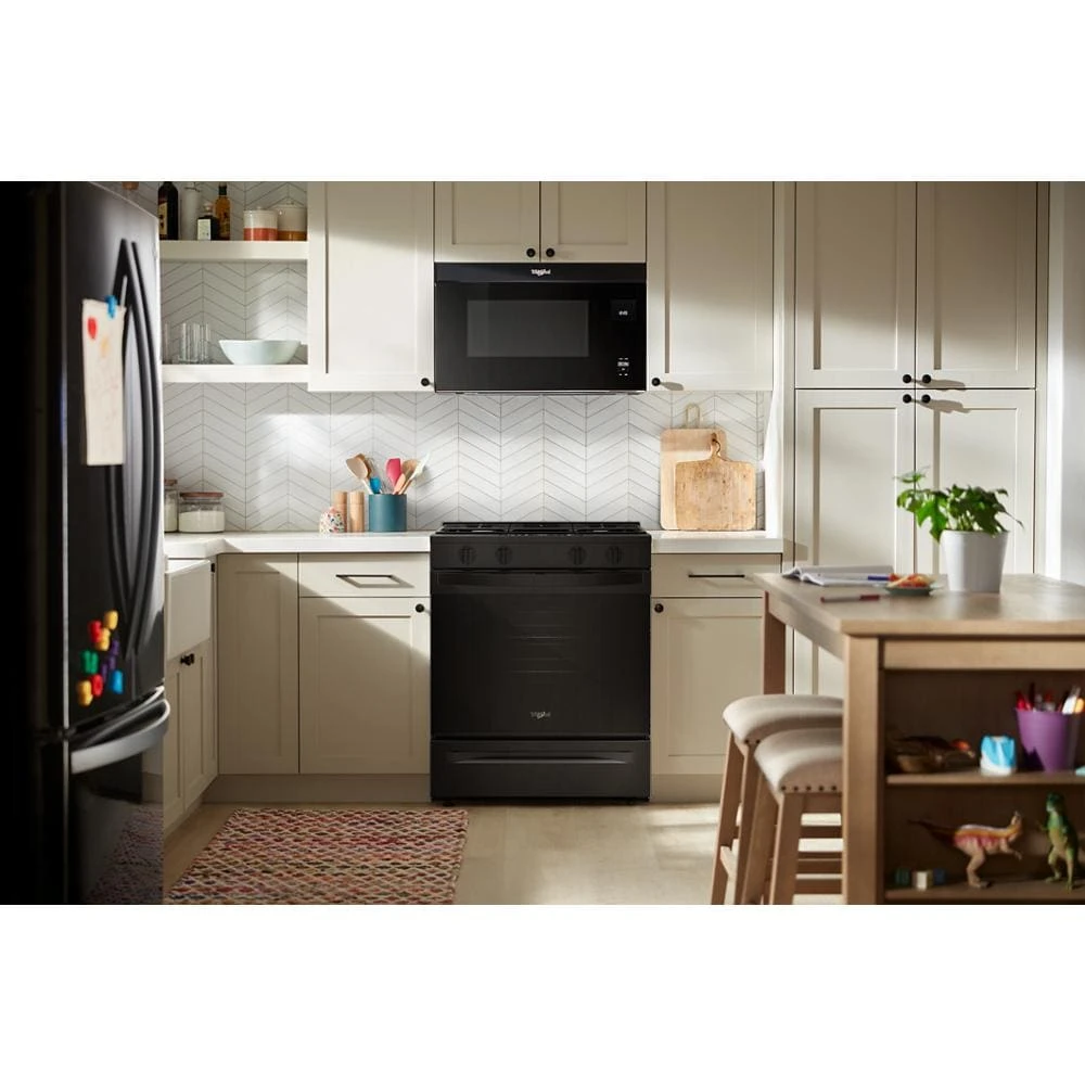 30-inch Gas Smart Range with Air Cooking Technology and Steam Clean WSGS4530TB