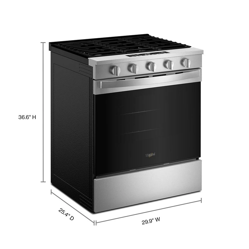30" Gas Slide-In Range with Air Fry view 10