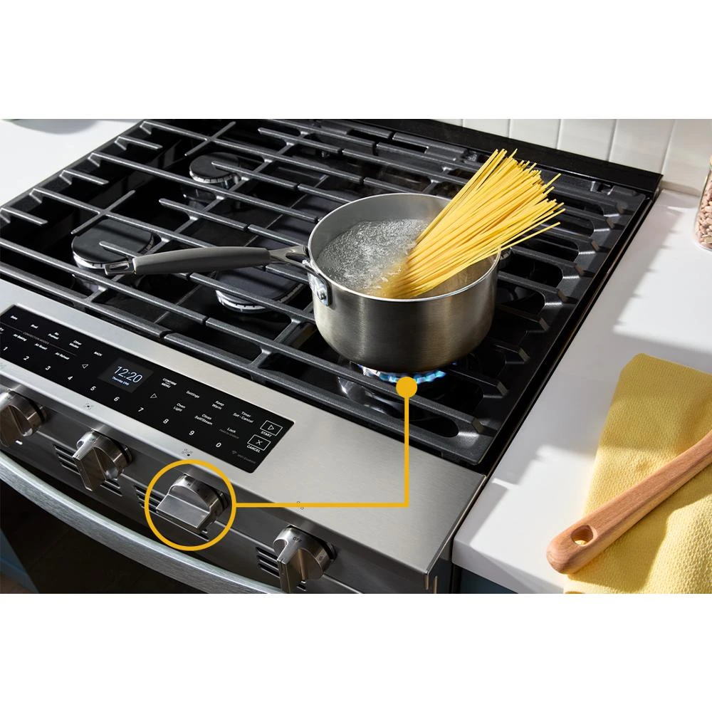 30-inch Smart Slide In Gas Range with Air Cooking Technology, No Preheat Air Fry, Steam/Self Clean and High Speed Preheat view 28