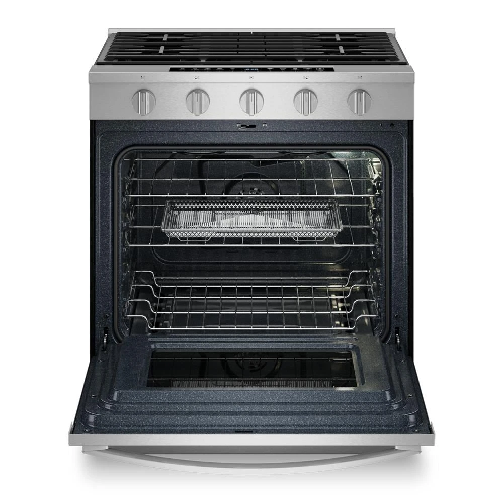 30-inch Smart Slide In Gas Range with Air Cooking Technology, No Preheat Air Fry, Steam/Self Clean and High Speed Preheat view 3