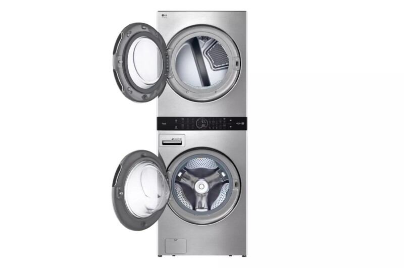 LG STUDIO Single Unit Front Load WashTower™ with Center Control™ 5.0 cu. ft. Washer and 7.4 cu. ft. Gas Dryer WSGX201HNA
