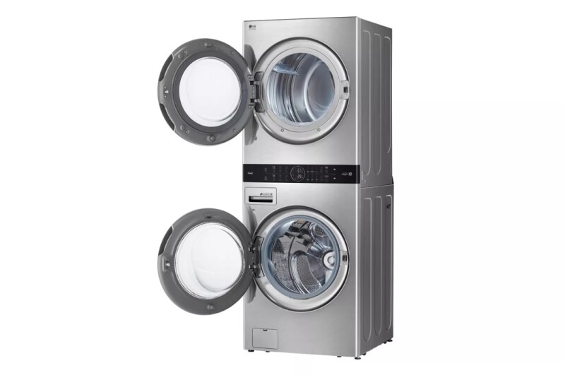LG STUDIO Single Unit Front Load WashTower™ with Center Control™ 5.0 cu. ft. Washer and 7.4 cu. ft. Gas Dryer WSGX201HNA