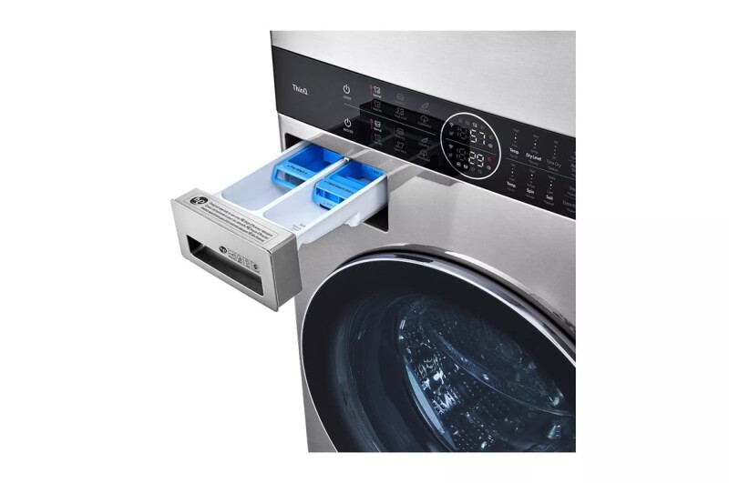 LG STUDIO Single Unit Front Load WashTower™ with Center Control™ 5.0 cu. ft. Washer and 7.4 cu. ft. Gas Dryer WSGX201HNA