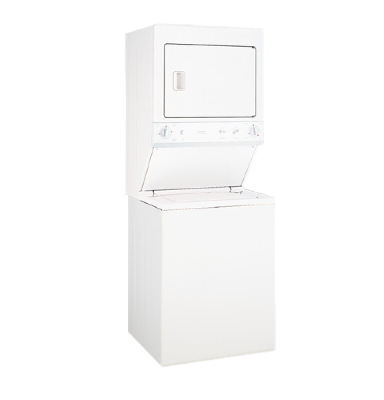 GE 27" Unitized Spacemaker Washer and Electric Dryer White WSM2700WWW Picture 1