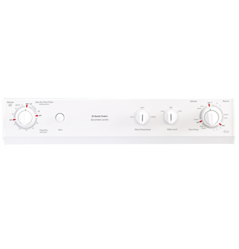 27" Unitized Spacemaker Washer and Gas Dryer WSM2780WWW