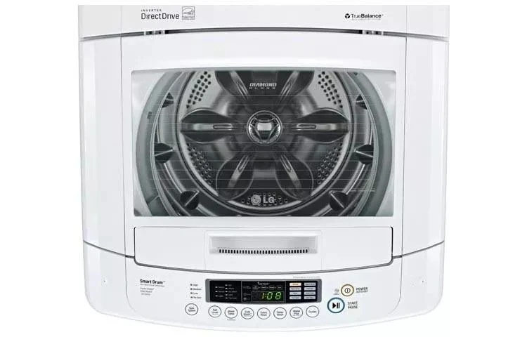 3.4 Cu. Ft. Extra Large Capacity Top Load Washer With Sleek And Modern Front Control Design WT1001CW, product image 4 of 5